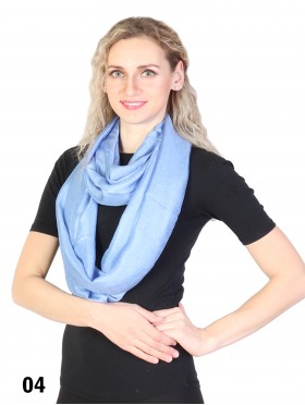 Solid Colour Loop Fashion Scarf